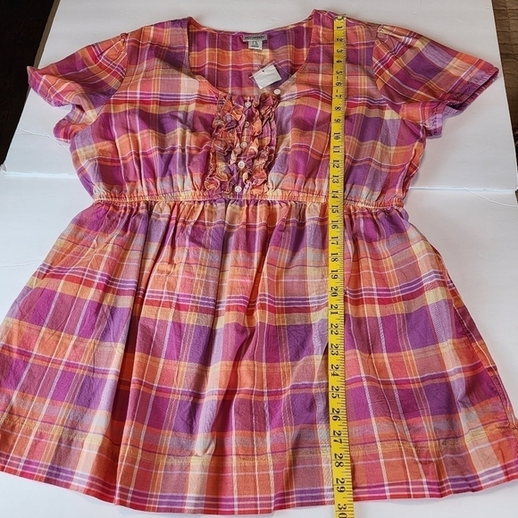 Motherhood Maternity shirt sz XL Plaid New - Picture 8 of 9